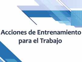 Acciones de Entrenamiento para el Trabajo (EPT)