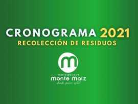 Cronograma de Recolección de Residuos 2021