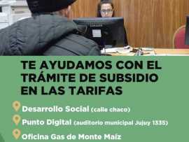 TE AYUDAMOS CON EL TRÁMITE DE LOS SUBSIDIOS A LA LUZ Y EL GAS