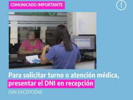 Atención médica con DNI