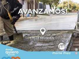 Avanza a paso firme Calle Neuquén