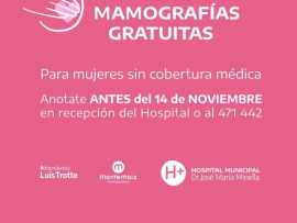 Mamografías gratis en el Hospital