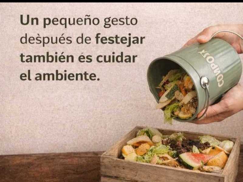 Iniciativa para compostar después de las fiestas