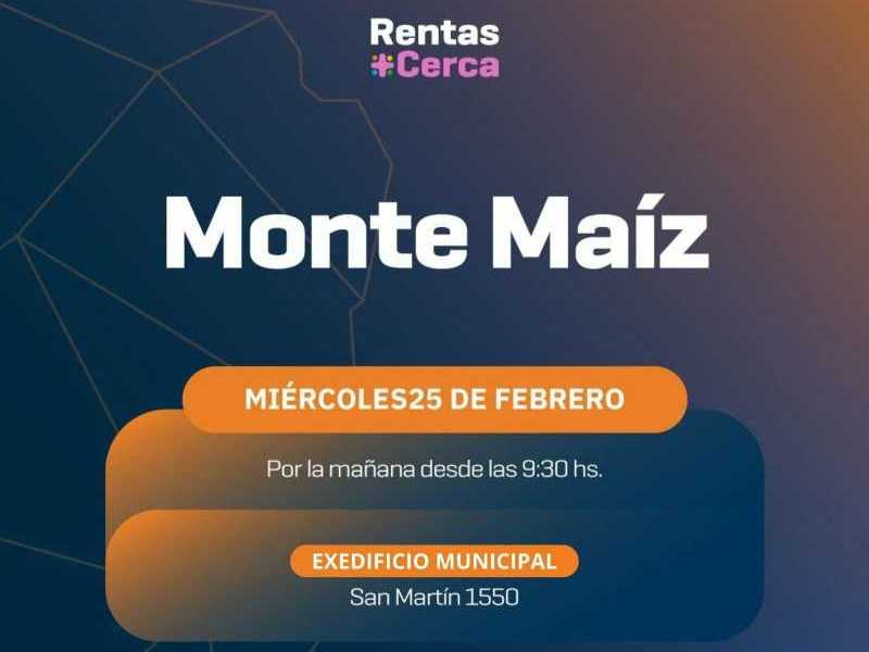 Operativo de Rentas en Monte Maíz